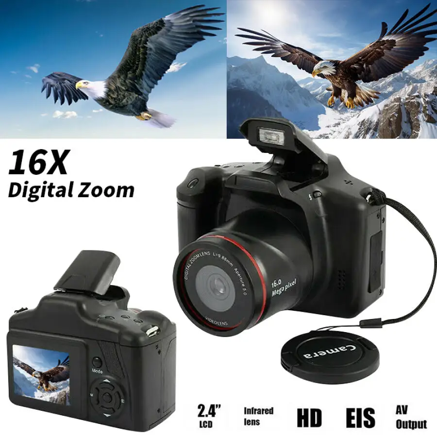 Travel Video Accessories - كاميرا تصوير رقمية بدقة 4K، كاميرا