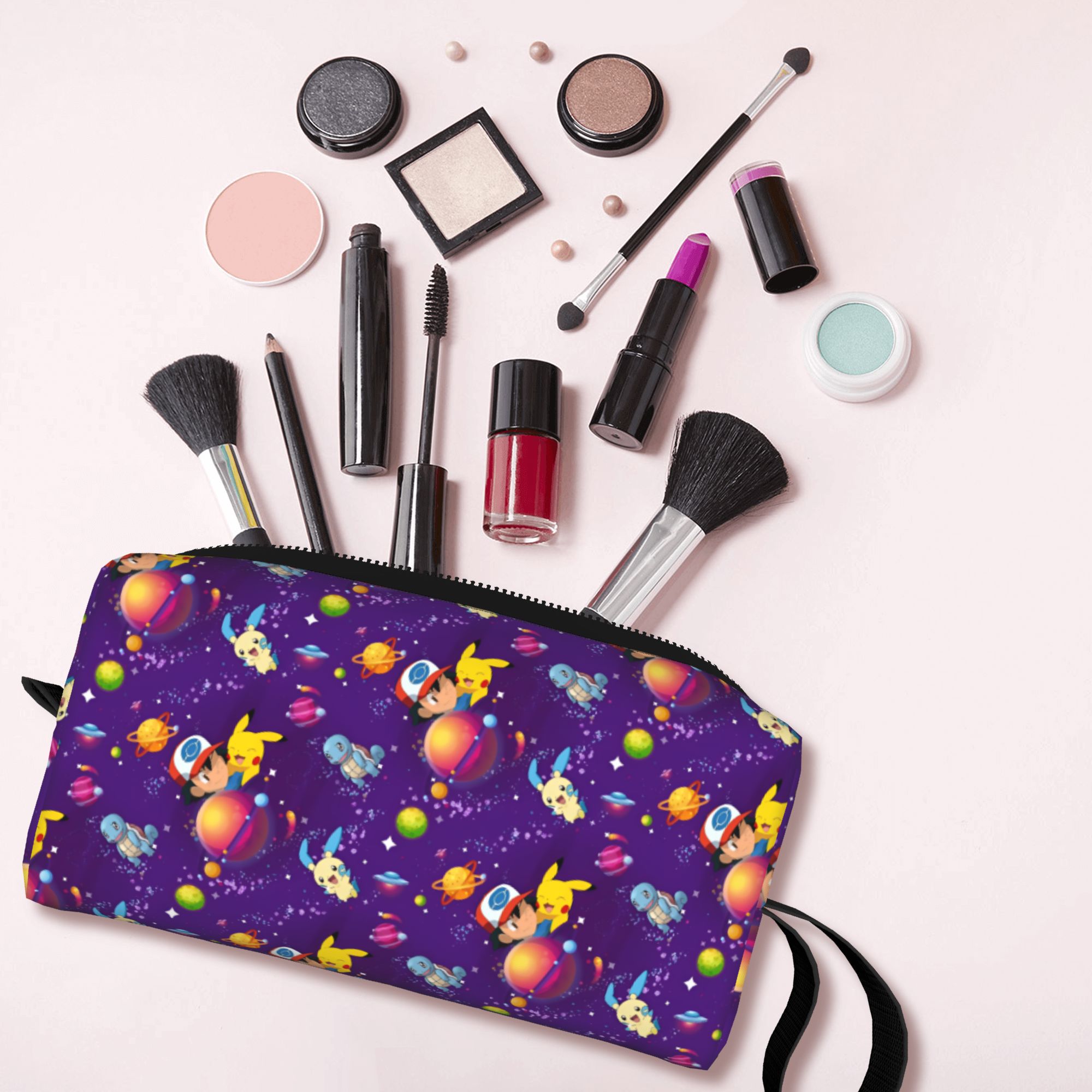 Travel Accessories Kit For Women - حقيبة مستحضرات تجميل مخصصة بتصميم بوكيمون