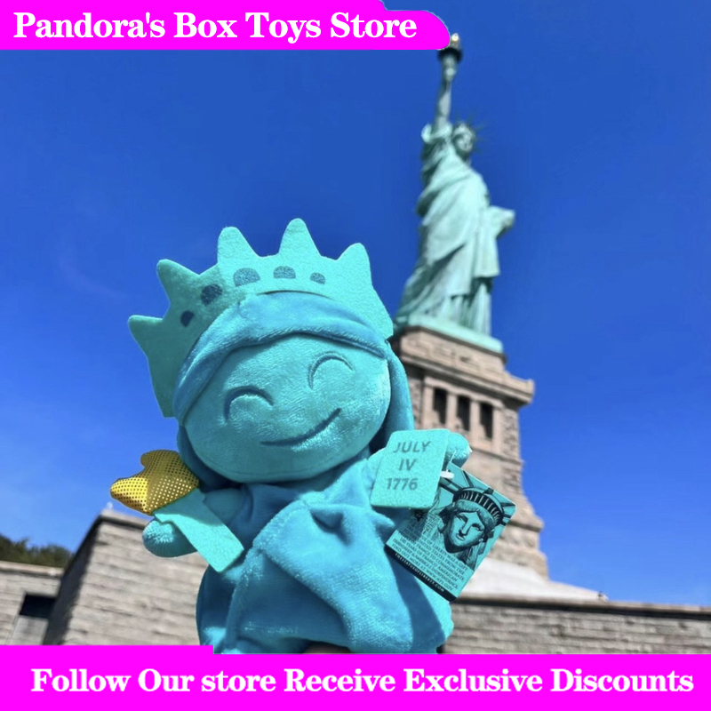 Travel Accessories New York - دمية قطيفة على شكل تمثال الحرية،