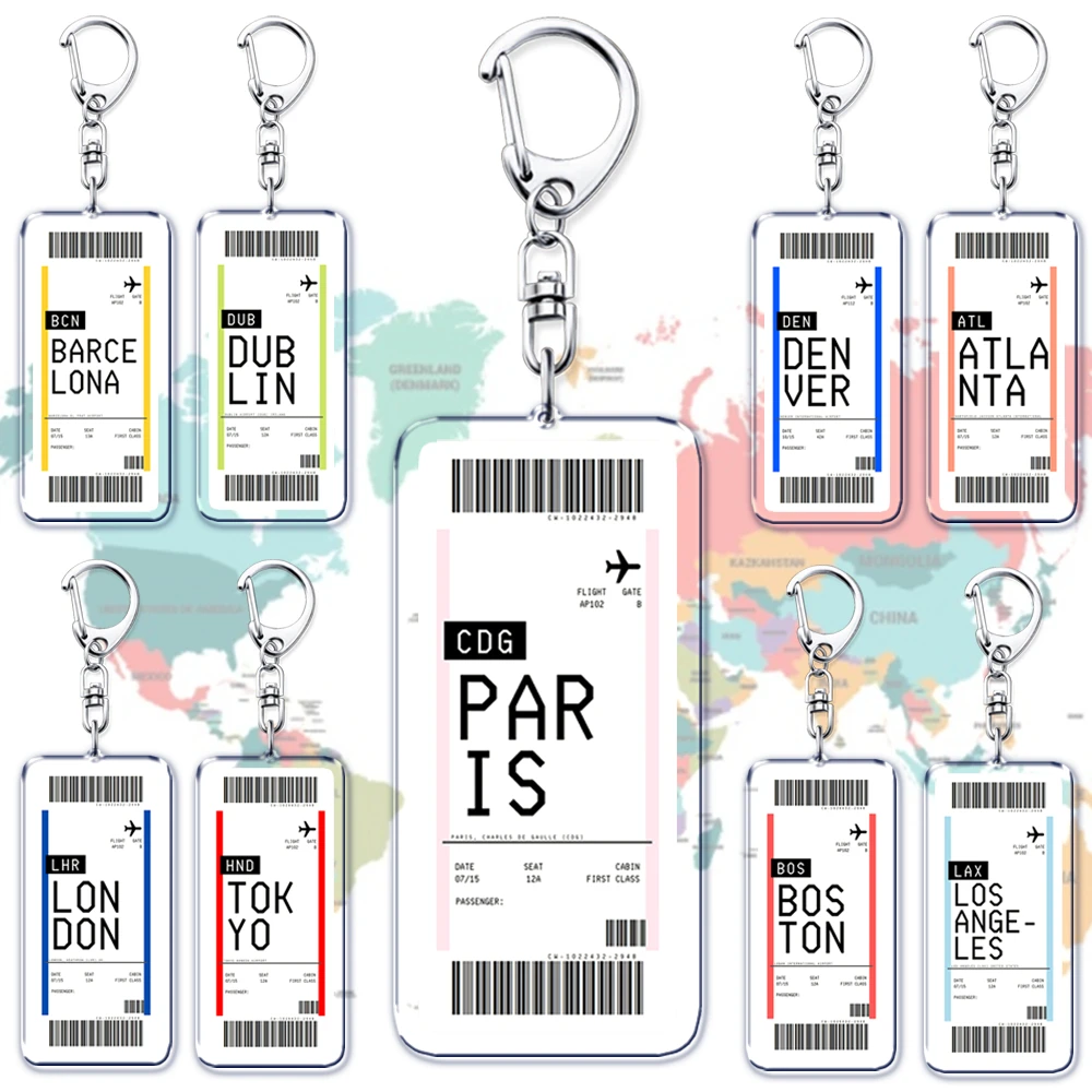 Travel Accessories New York - طائرة تذكرة الصعود تمرير المفاتيح بوسطن