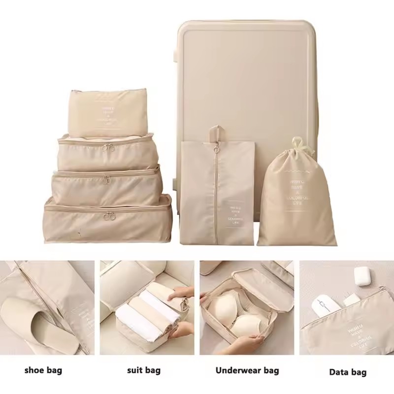 مجموعة حقائب تخزين للسفر 7/8/9 - مراجعة Travel Accessories Electronics وسعره