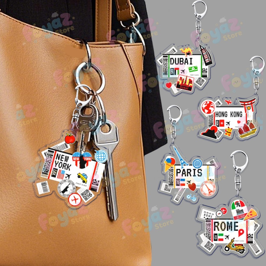 الرجعية السفر طائرة المفاتيح ا - مراجعة Travel Accessories New York وسعره