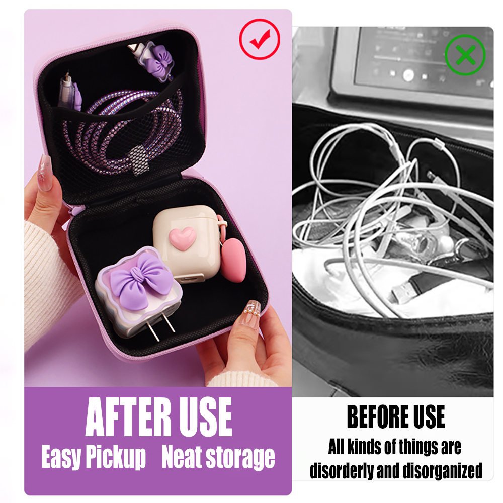 حقيبة تخزين لطيفة بتصميم عقدة  - مراجعة Travel Accessories Electronics وسعره