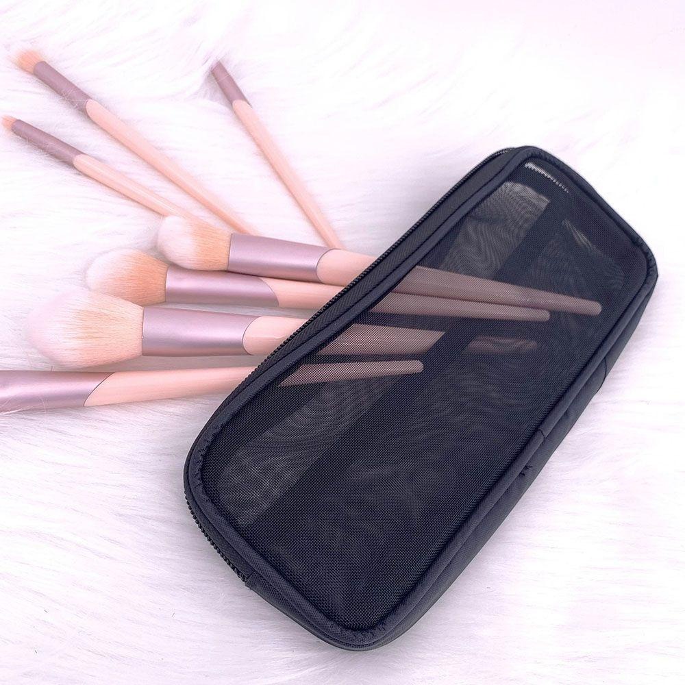 حقيبة فرش مكياج شبكية للنساء،  - مراجعة Travel Accessories Kit For Women وسعره