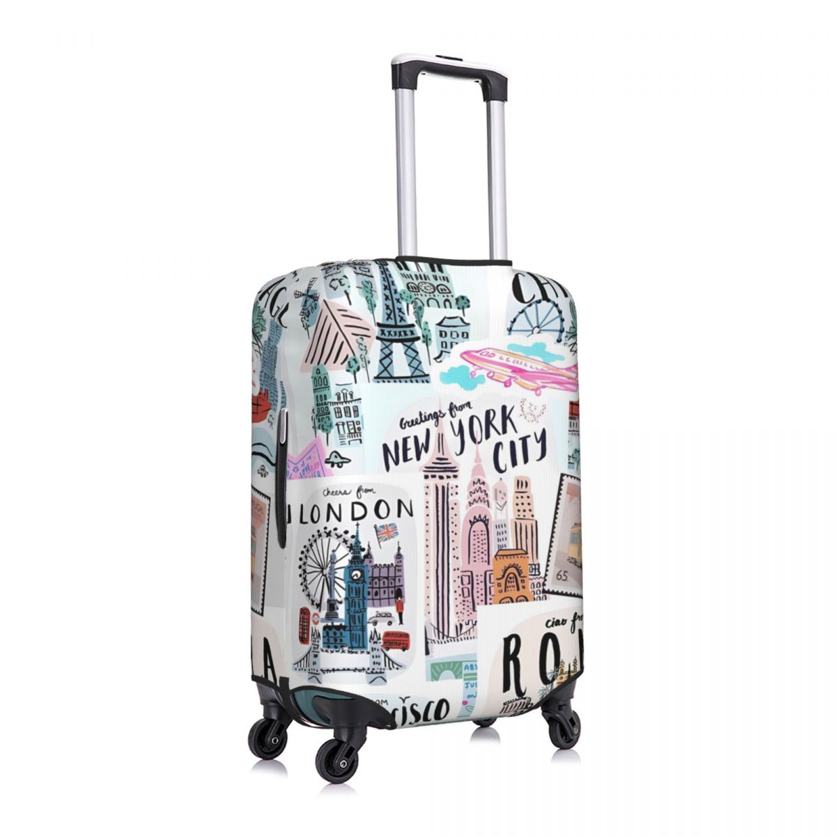 السفر يطبع غطاء حقيبة ، لوازم  - مراجعة Travel Accessories New York وسعره