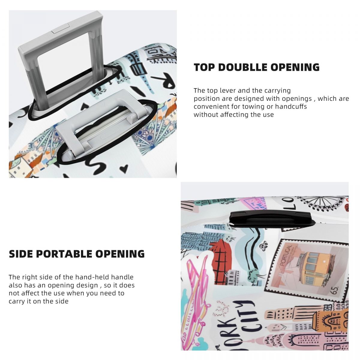 السفر يطبع غطاء حقيبة ، لوازم  - مراجعة Travel Accessories New York وسعره