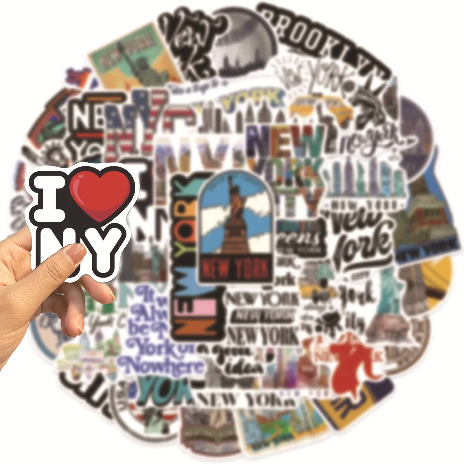 50/100 قطعة لطيف مدينة نيويورك - مراجعة Travel Accessories New York وسعره