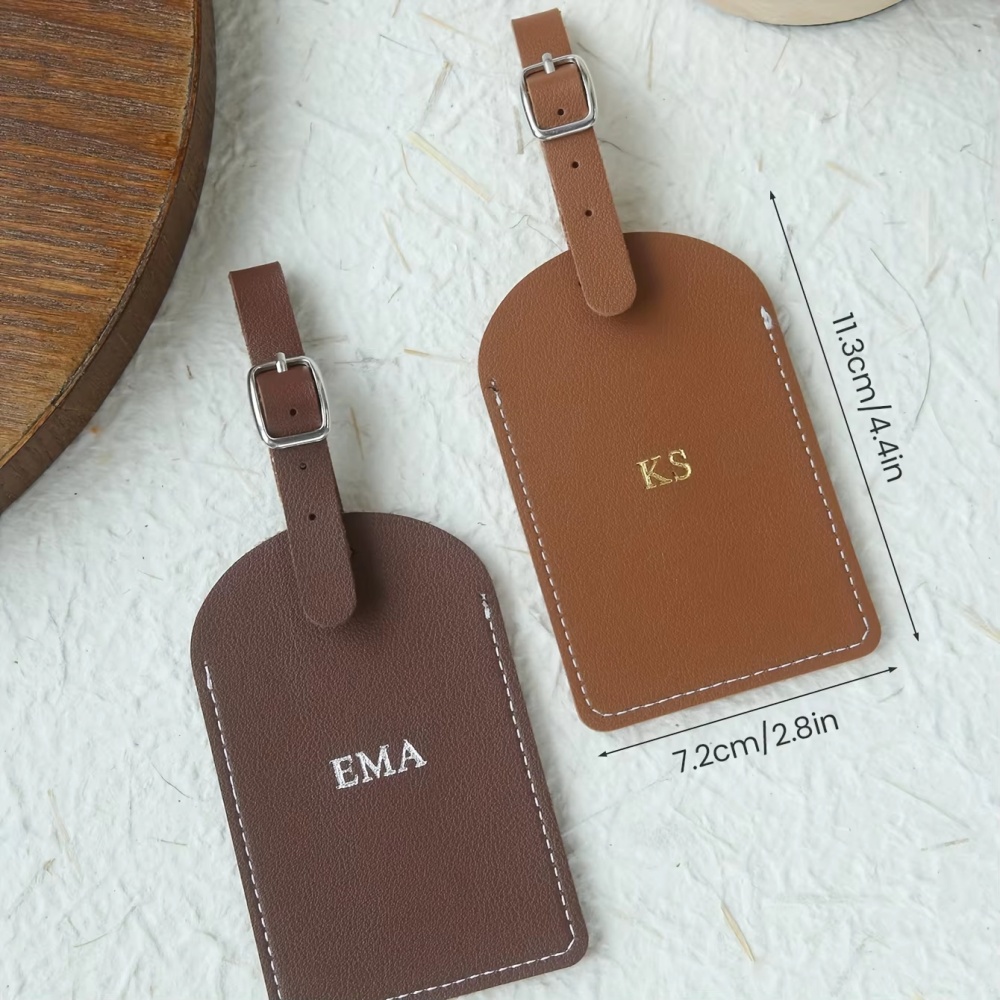 بطاقة أمتعة مخصصة من الجلد الن - مراجعة Travel Accessories Name وسعره