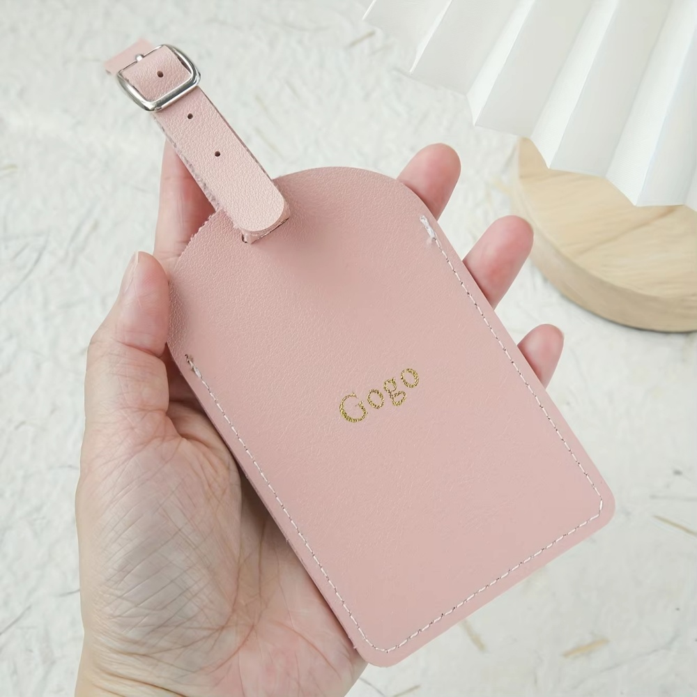 بطاقة أمتعة مخصصة من الجلد الن - مراجعة Travel Accessories Name وسعره