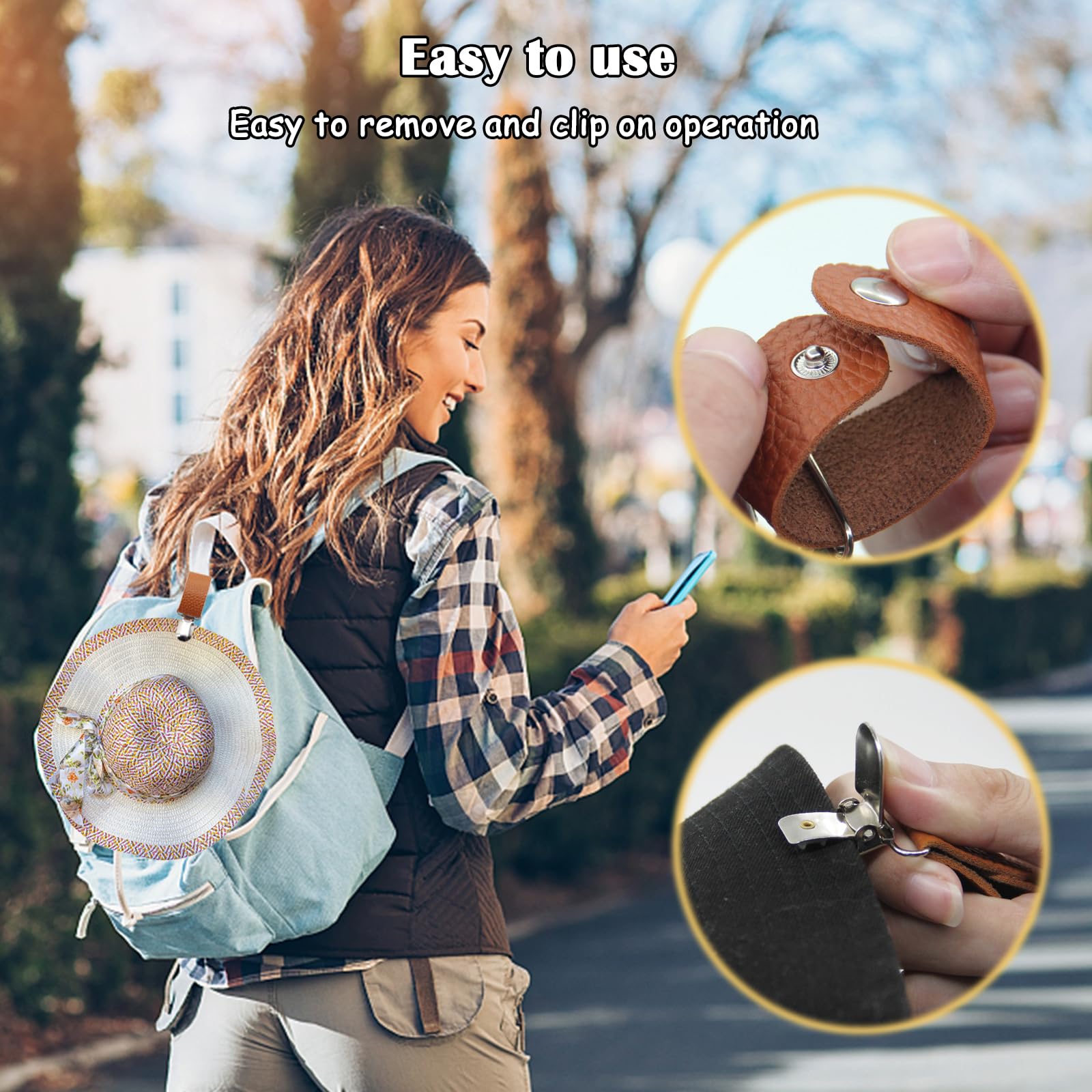 مشبك قبعة من الجلد الصناعي للس - مراجعة Travel Accessories Holder وسعره