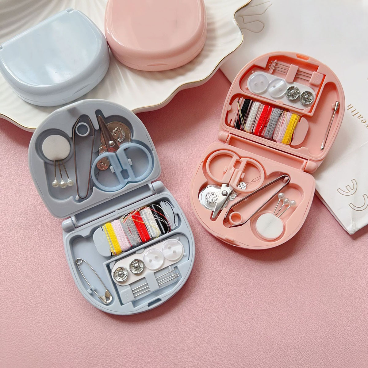 مجموعات ماكينة الخياطة اليدوية - مراجعة Travel Accessories Kit For Women وسعره