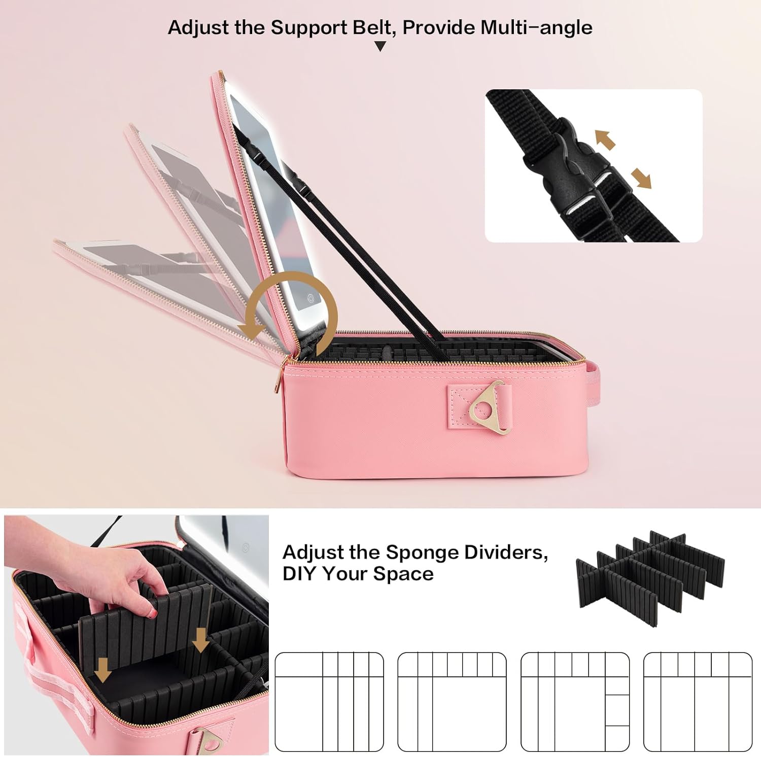 حقيبة مكياج كبيرة السعة 15''×1 - مراجعة Travel Accessories Organizer وسعره
